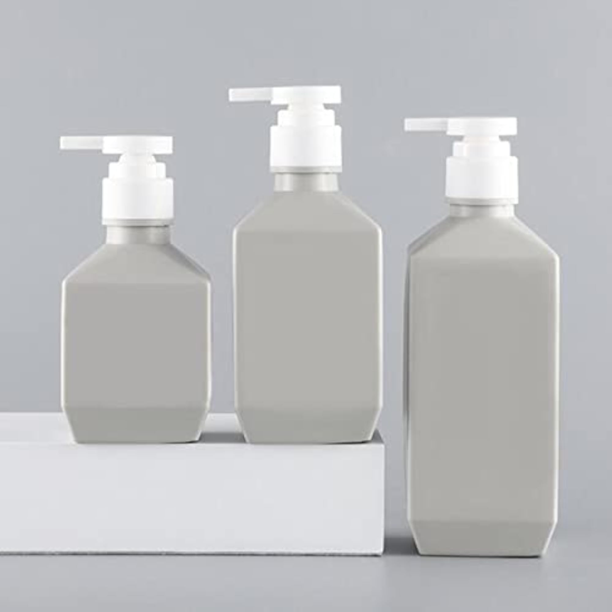 Empty Dispenser Bottle Push Type for Shampoo, 600ml
